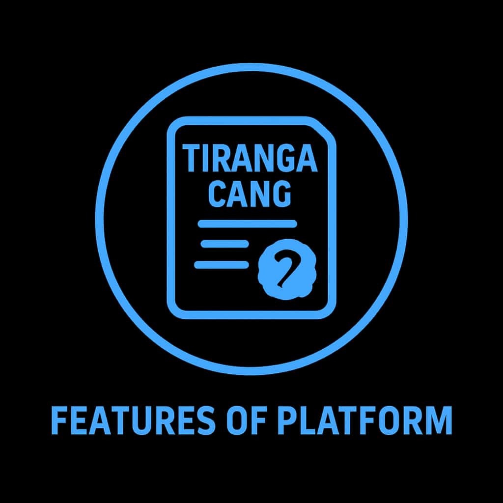An icon representing the features of the Tiranga Game Platform with the text 'Tiranga Game'.