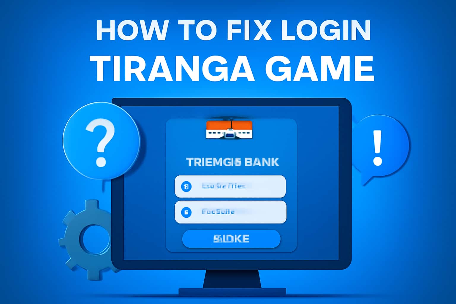 An informative visual on fixing login issues for Tiranga Game.