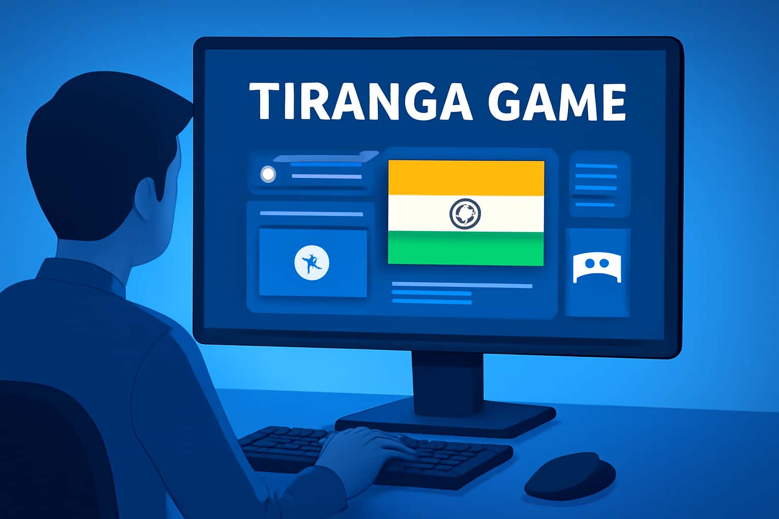 A visual representation of the Tiranga Game Portal interface, showcasing its features in a professional setting.