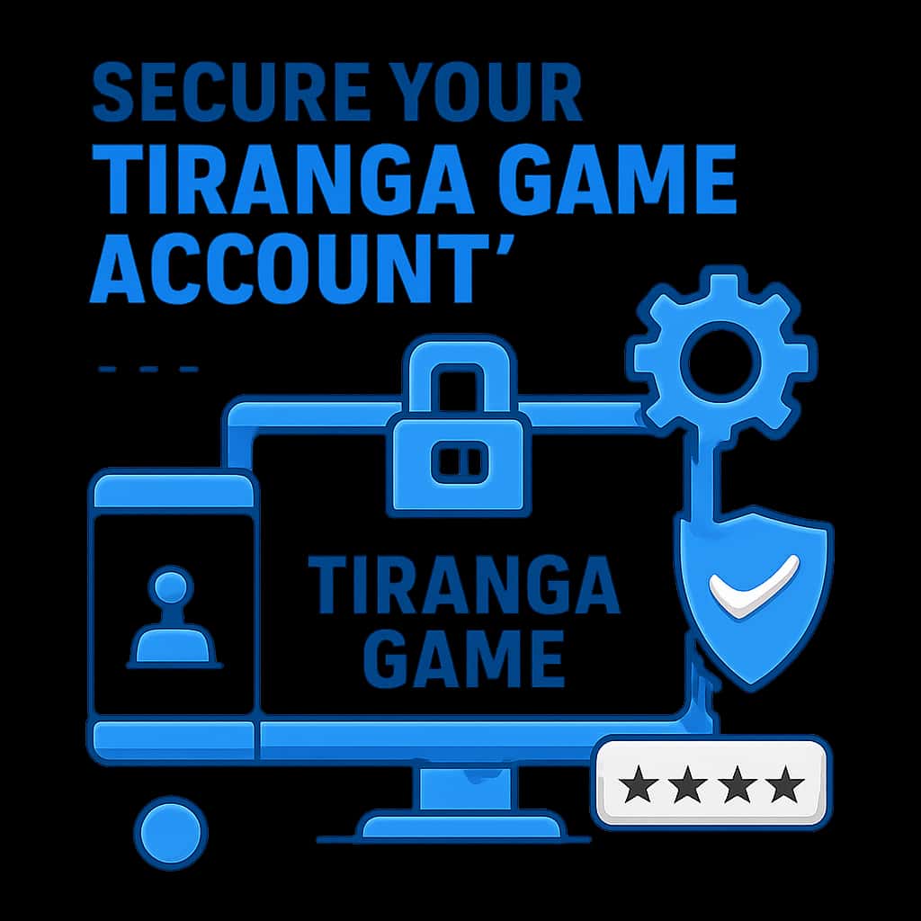 An illustration explaining account security features for Tiranga Game.