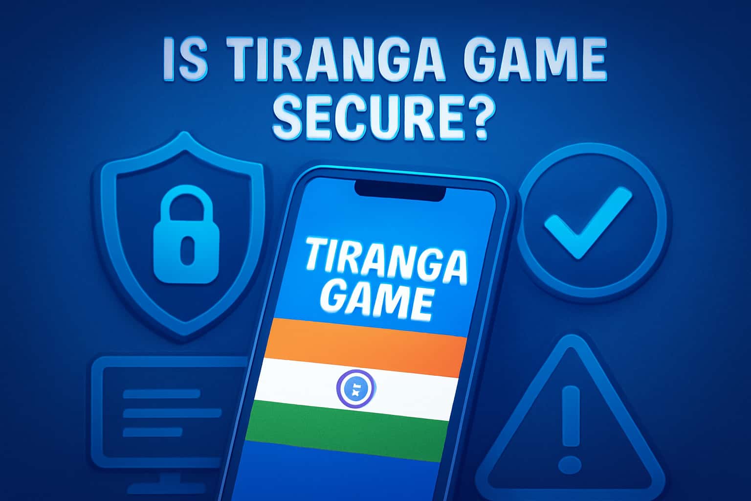 An informative visual representation focused on the security aspects of Tiranga Game.