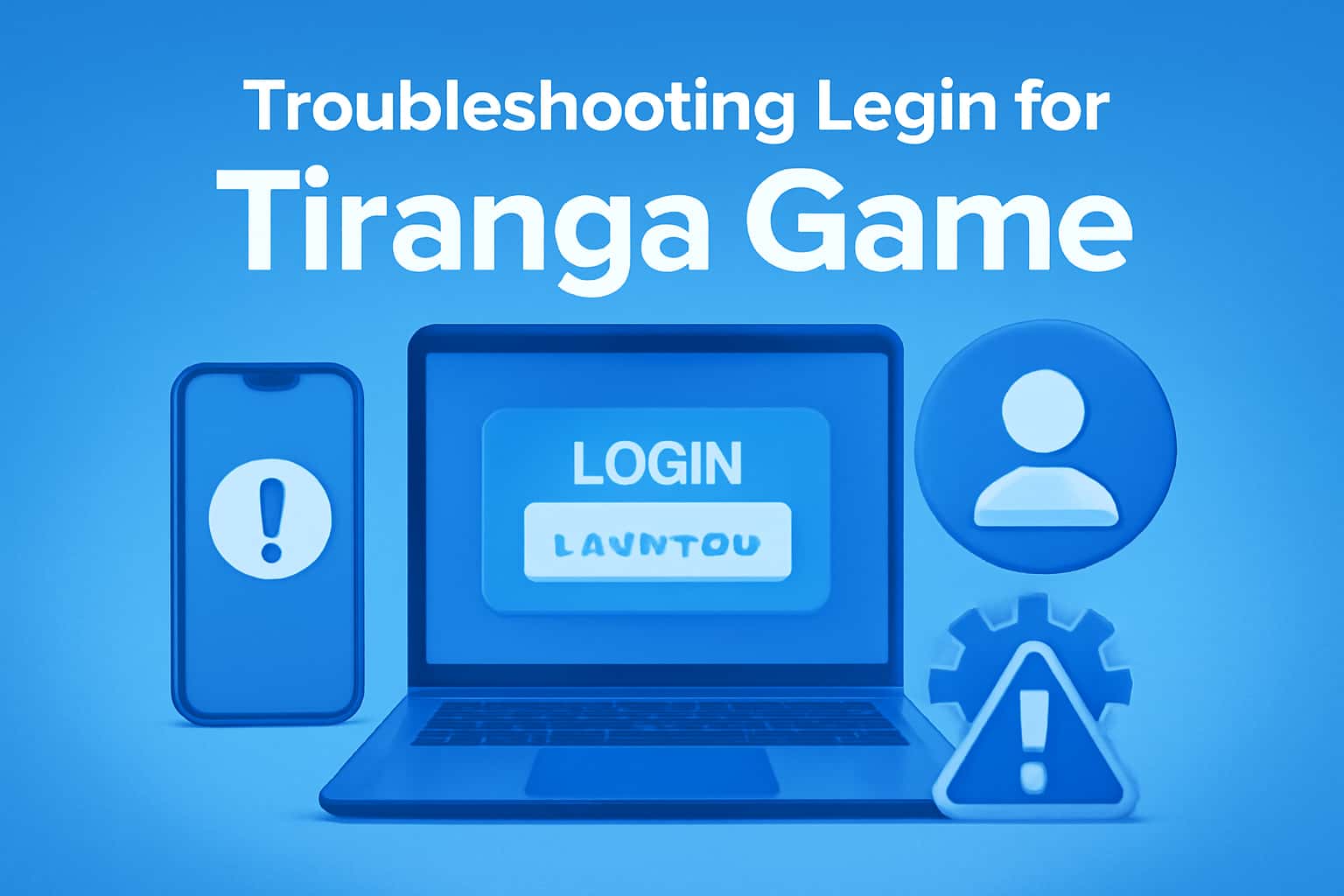 A visual representation of troubleshooting login issues for Tiranga Game.