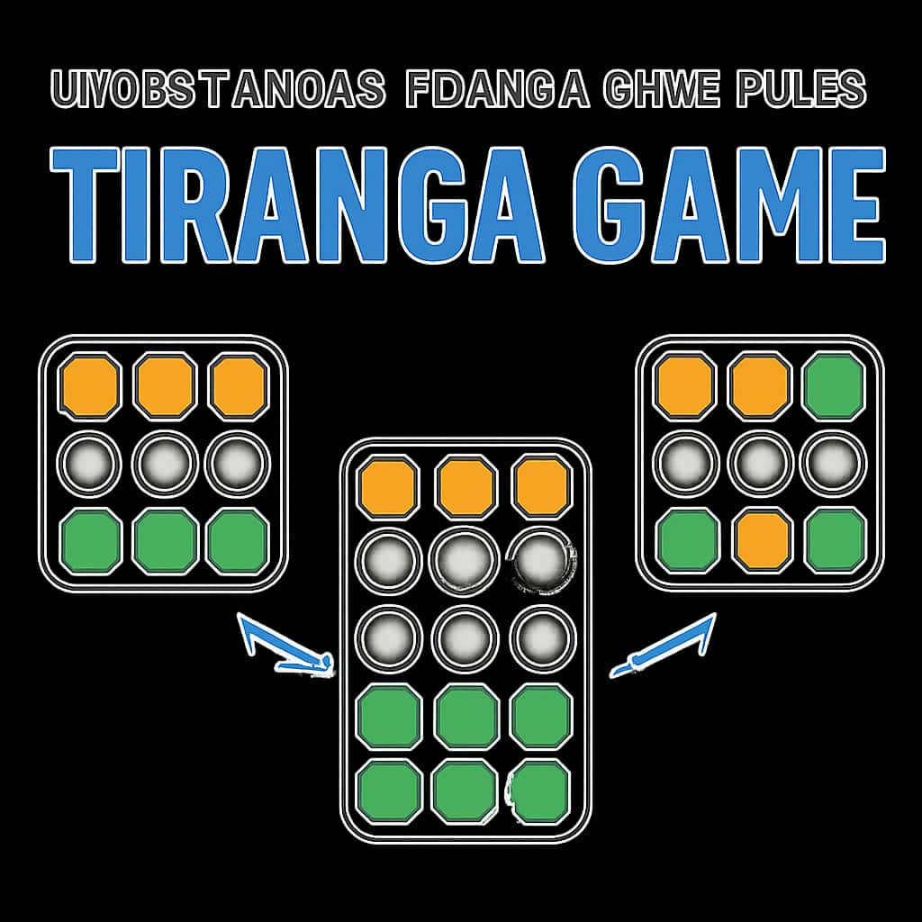 Illustration detailing the rules of Tiranga Game for better understanding.