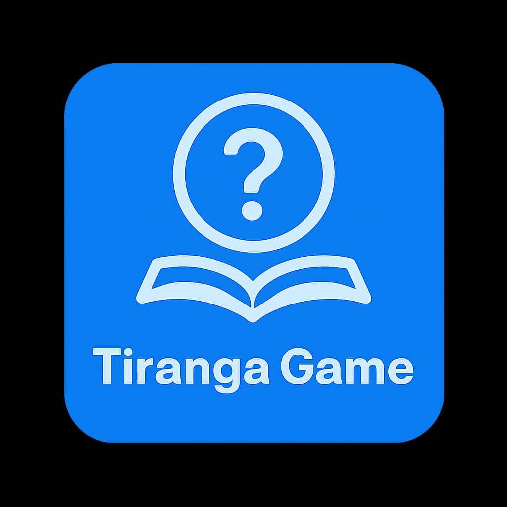 A badge indicating Tiranga Game Rules, designed for clarity and usability.